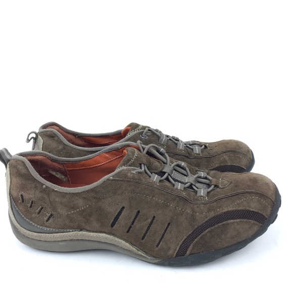 Clarks Shoes - Clarks Privo Flats Size 7.5 Brown Suede Slip on